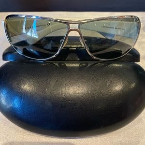 Unisex White Prada Sunglasses